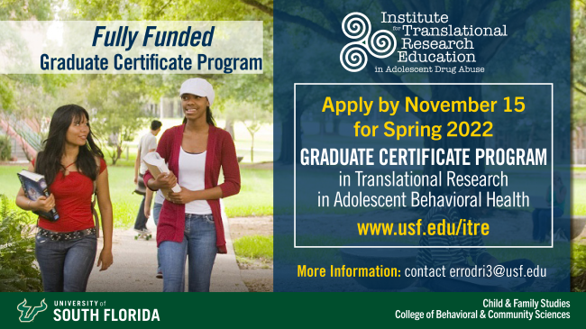 Translational Research in Adolescent Behavioral Health Apply Now Graphic