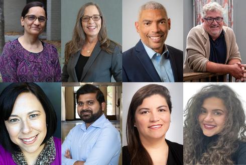 Top row: Manisha Joshi, Vickie Lynn, Chris Simmons and Chris Groeber. Bottom row: Lisa Macri, Ankur Mali, Herica Torres Alzate and Lynsey Valkos.