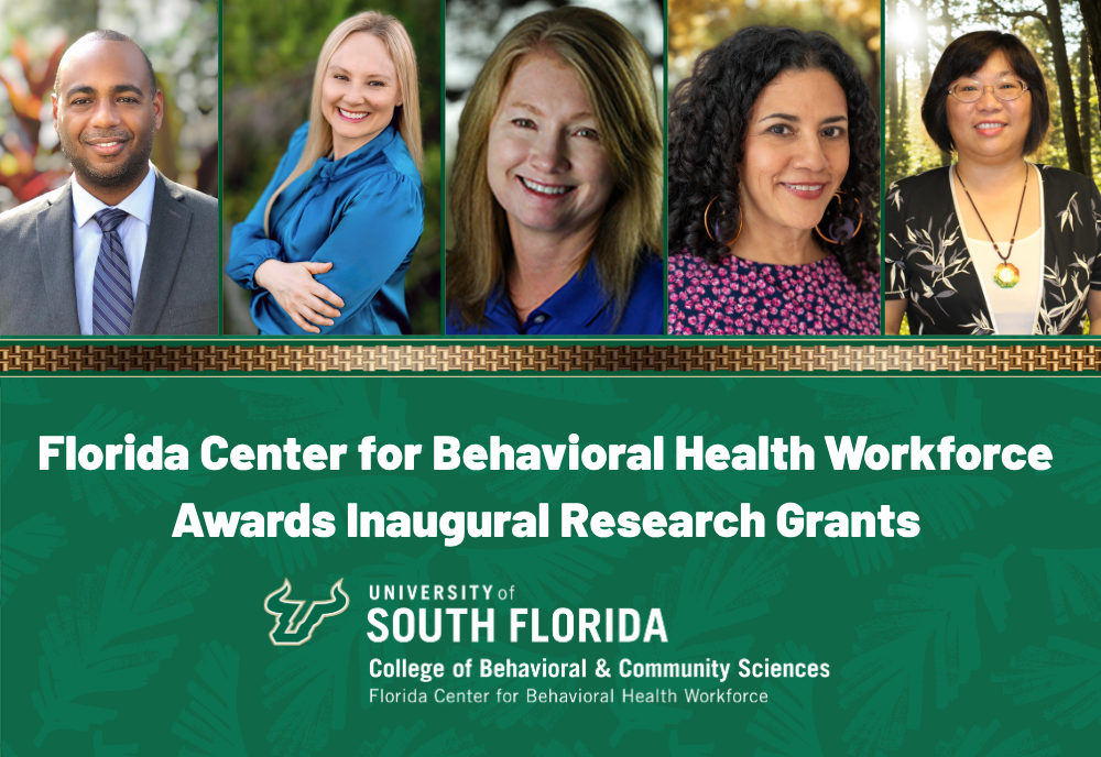 Florida Center for Behavioral Health Workforce Awards Inaugural Research Grants graphic