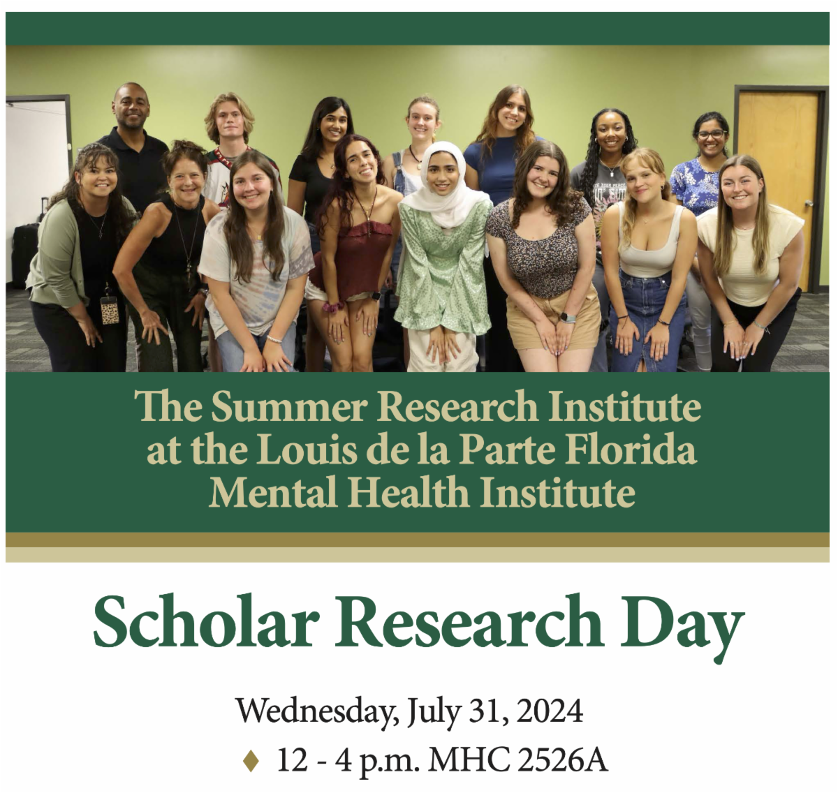 2024 SRI @ FMHI Scholar Research Day