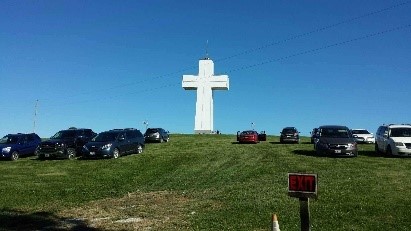 fall colors at the cross