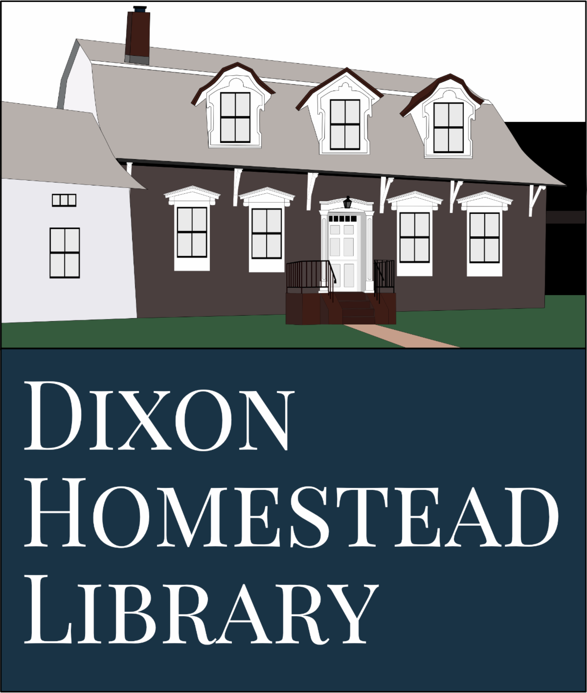 Dixon Homestead Library Logo