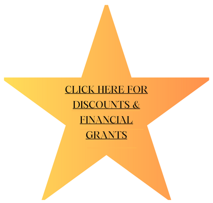 Gold Star that says click here for discounts and financial grants