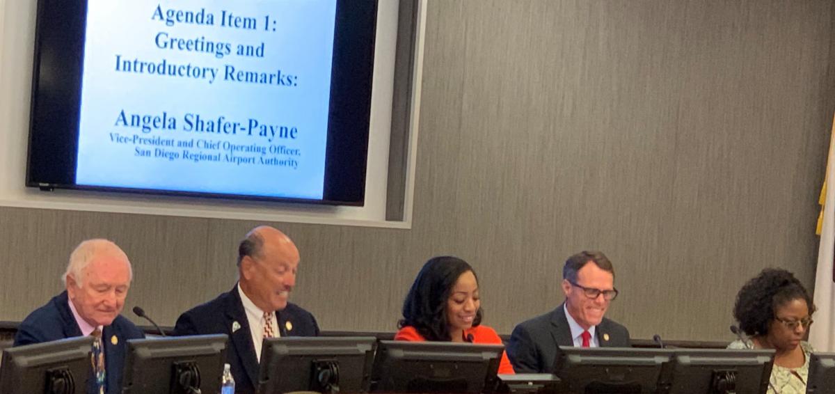 Board Members Mike Schaefer Tony Vazquez Malia Cohen Ted Gaines and Yvette Stowers at the Informational Hearing in San Diego on September 19 2019.