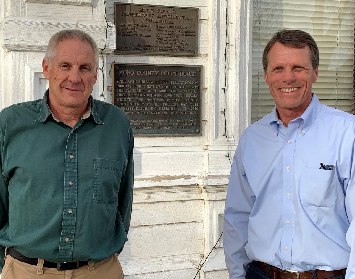 Mono County Assessor Barry Beck with Member Ted Gaines