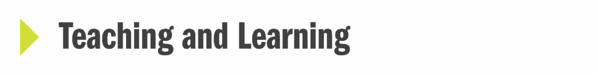 Teaching and Learning banner