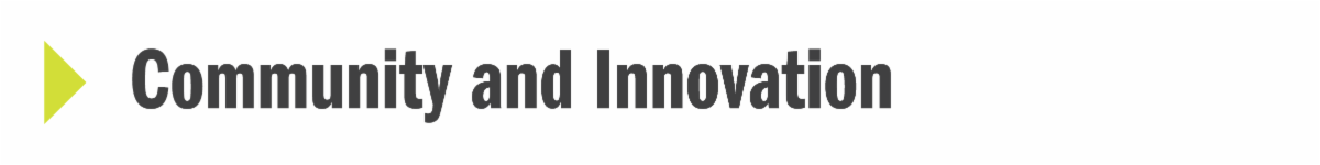 Community and Innovation banner