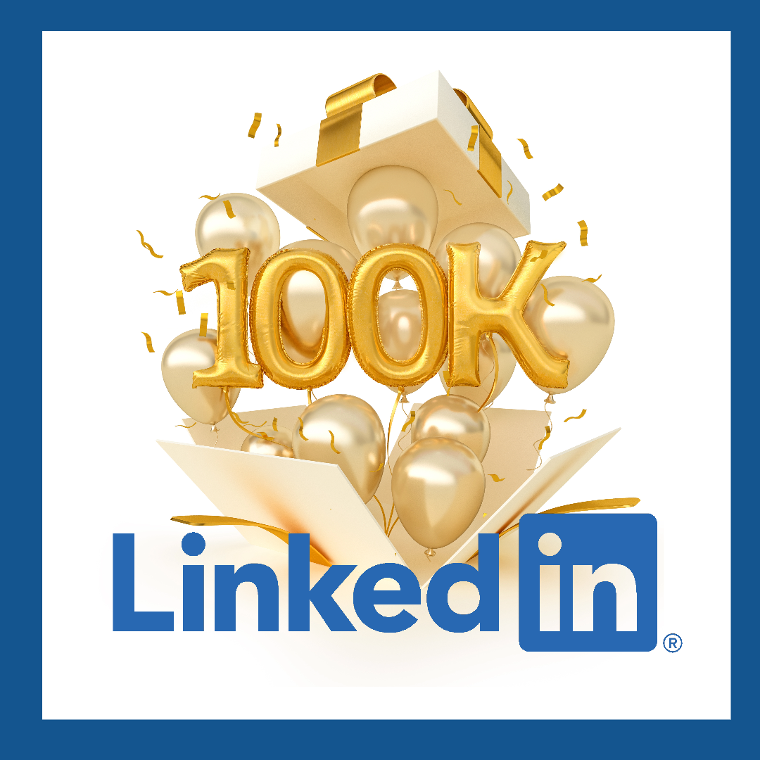 100000 followers on LinkedIn