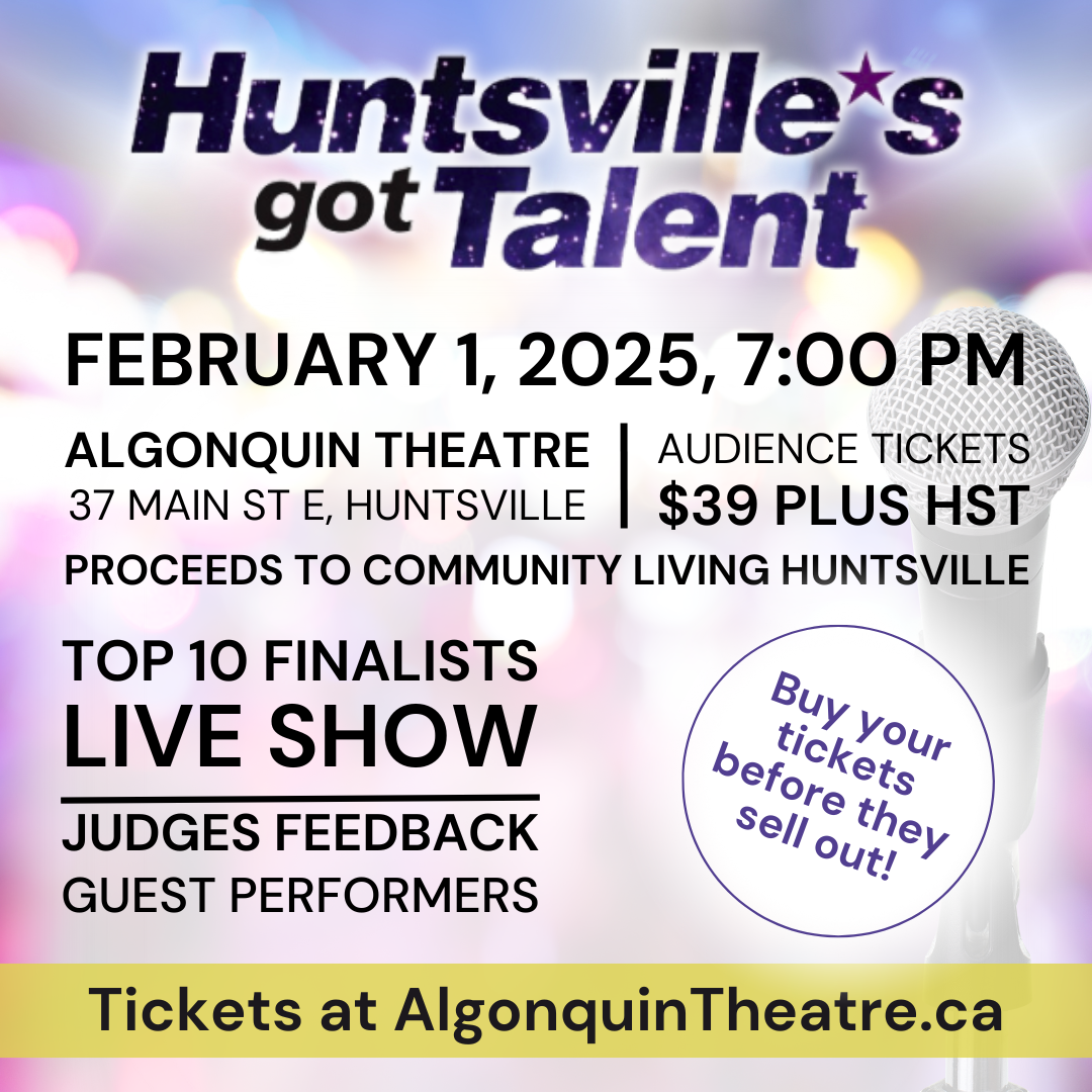 A poster for Huntsville's Got Talent 2025 that advertises audience tickets for sale.