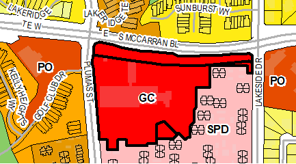 Located at the southeast corner of Plumas Street and South McCarran Boulevard