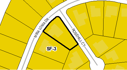 Located at the southwest corner of Mira Loma Drive and Rosehill Court