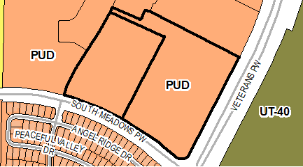 Located at the southwest corner of South Meadows Parkway and Veterans Parkway
