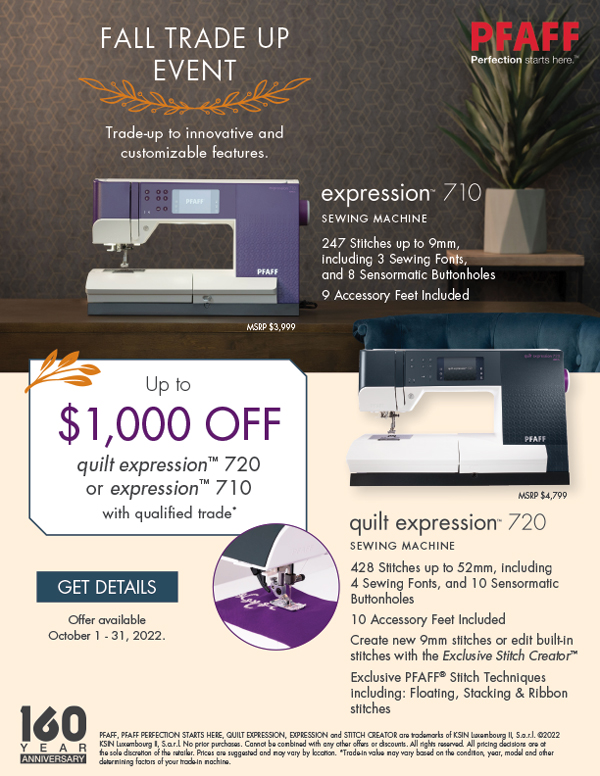 Sew Abbey says, "OCTOBER ISN'T JUST FOR SCARY EVENTS, COME TO ABBEY'S