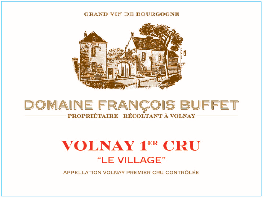 Buffte Volnay Les Villages label new