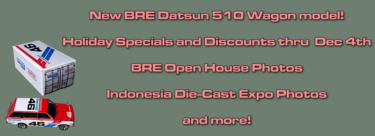 BRE News #59: New limited edition BRE die-cast model and holiday ...