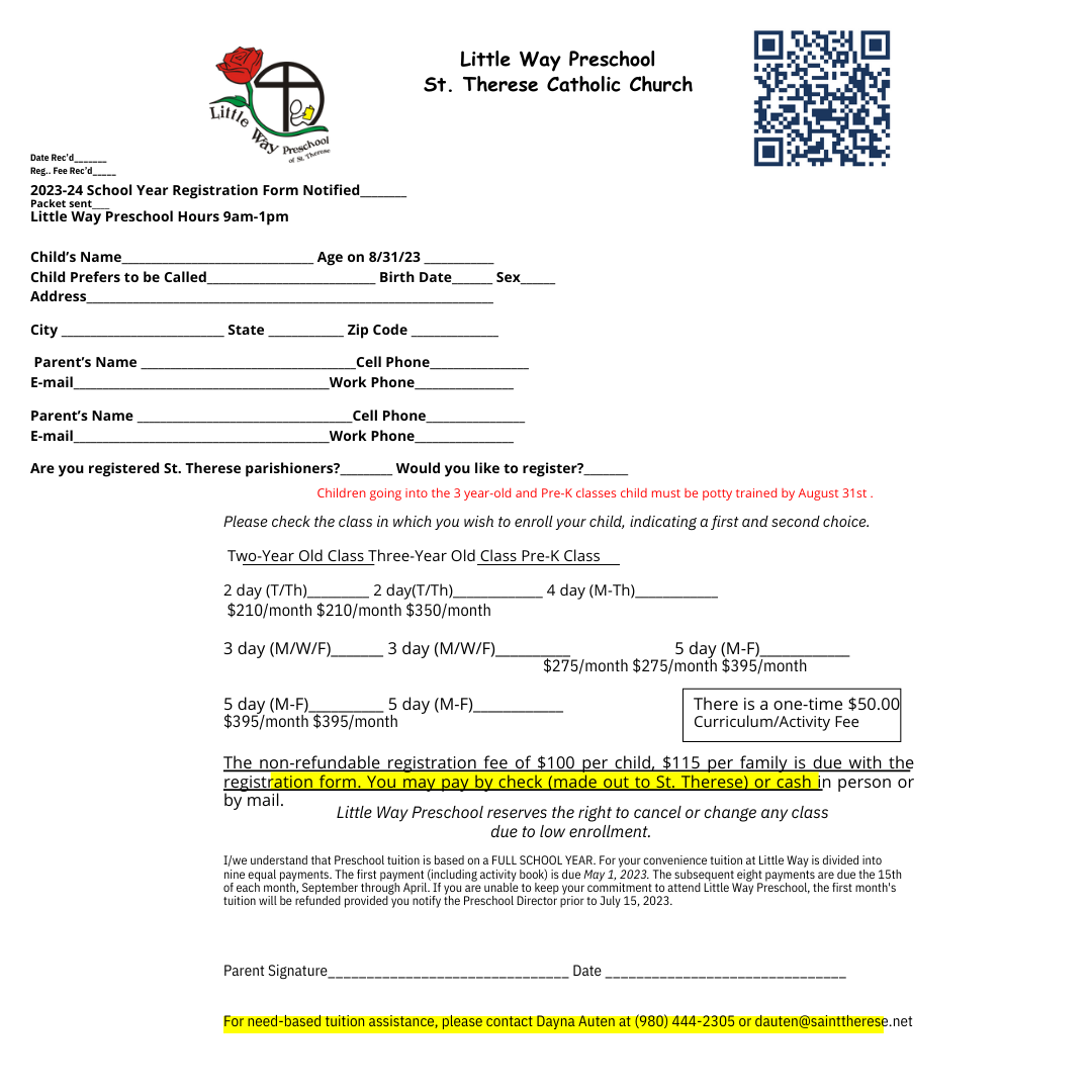 St. Therese Parish News June 1, 2023