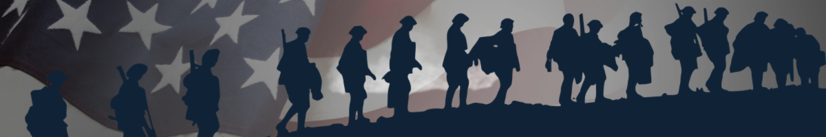 Image of veterans and an American flag