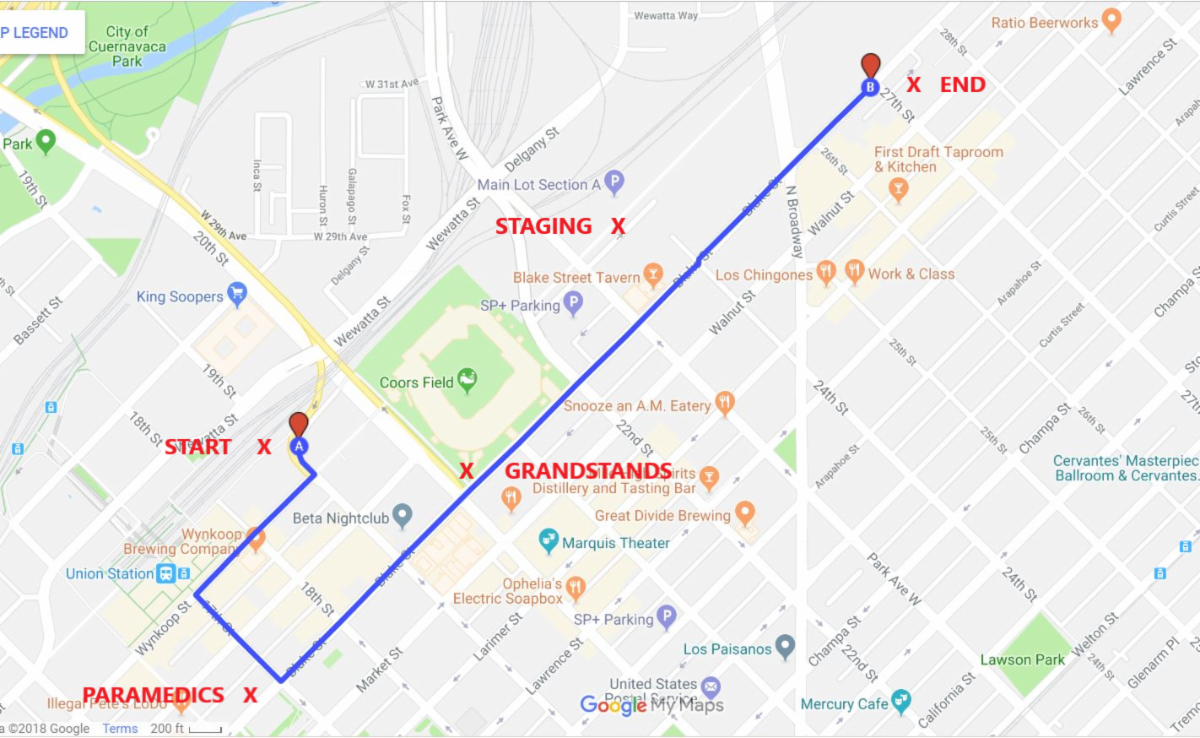St Patrick's day parade route