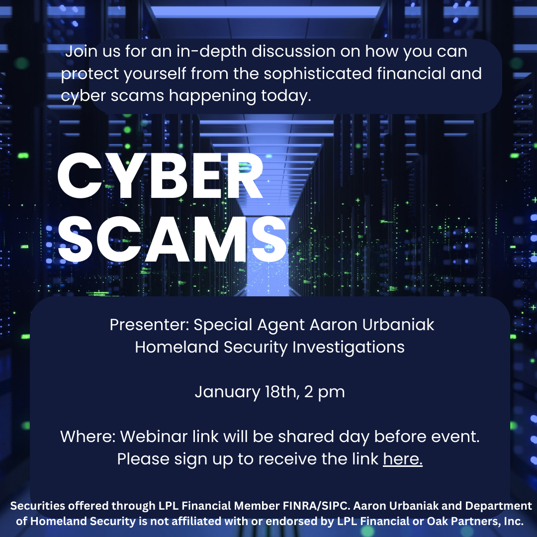 Cyber Scams - ZOOM Link for TODAY