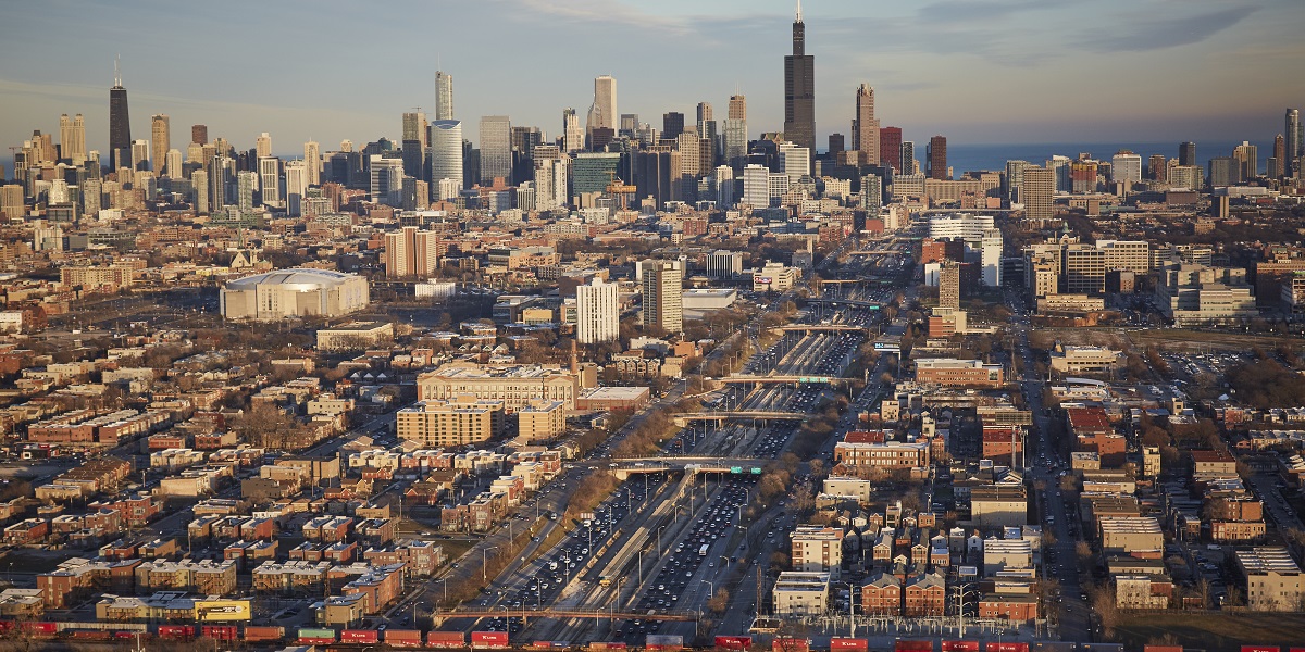 Aerial photo of Chicago