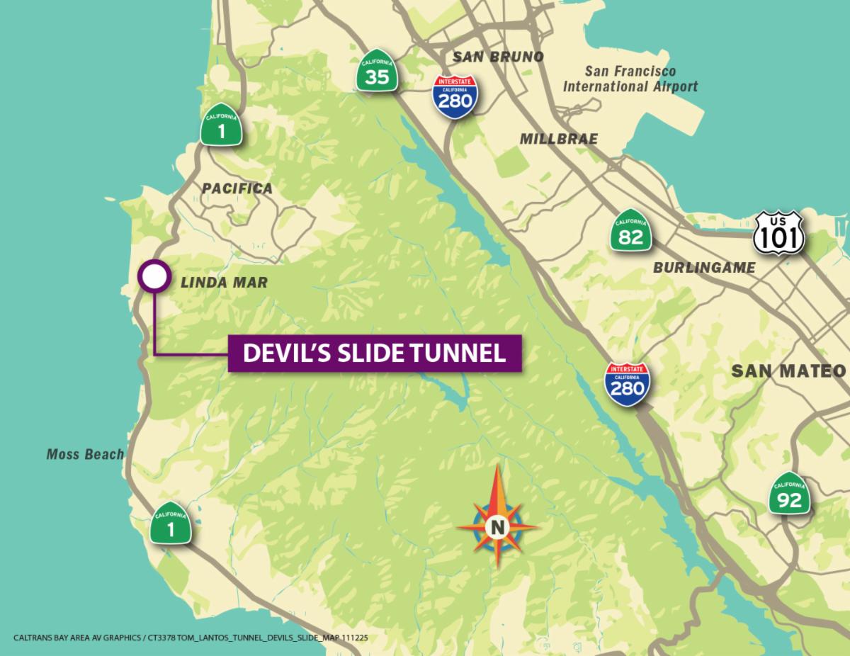 map of SR-1 coast