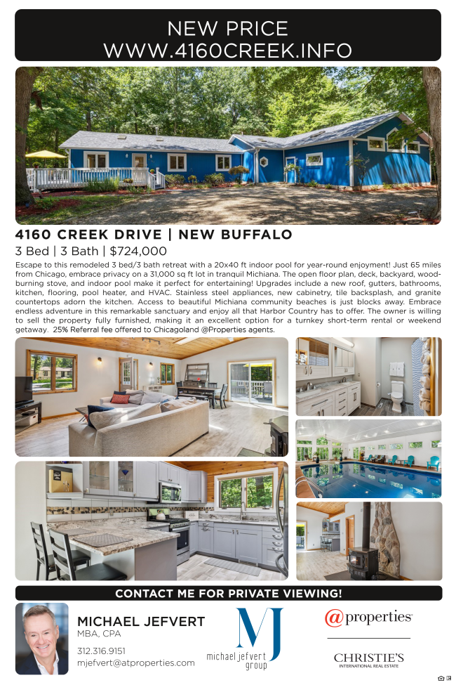 Michiana, Michigan home with a 20' x 40' indoor pool