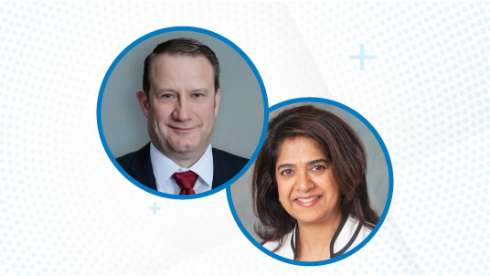 Tripti Sinha, ICANN Board Chair, and Kurtis Lindqvist, ICANN President and CEO
