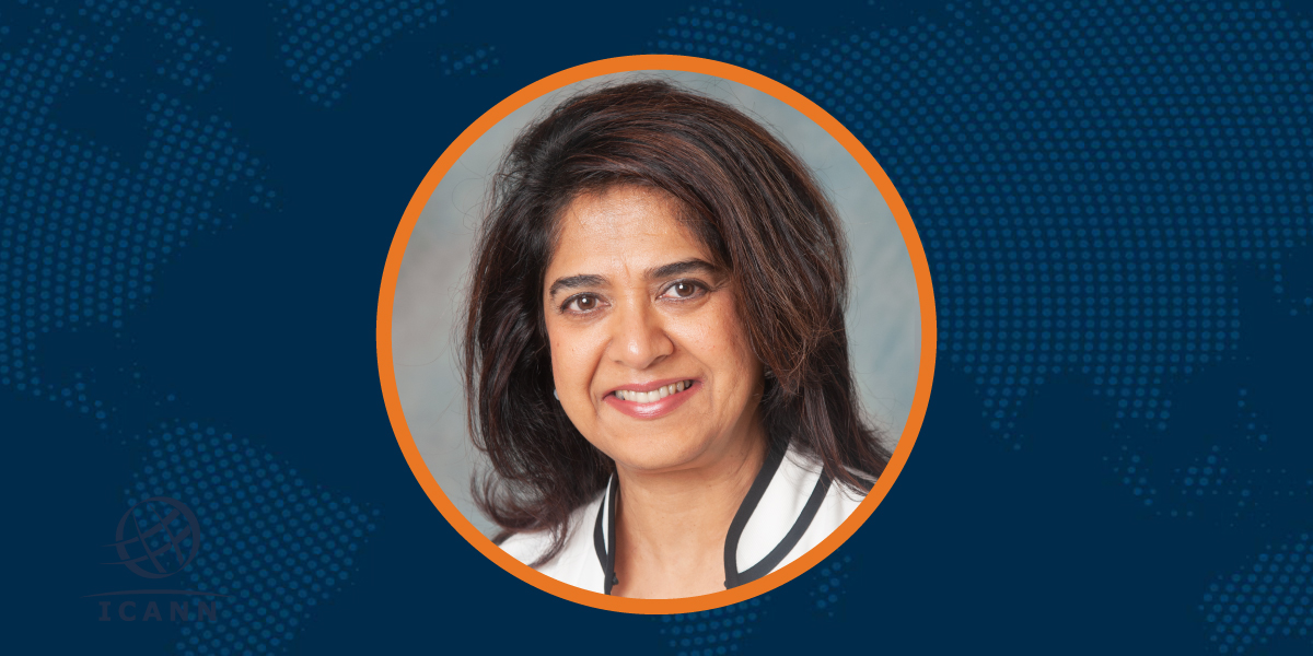 ICANN Board Chair Tripti Sinha. 