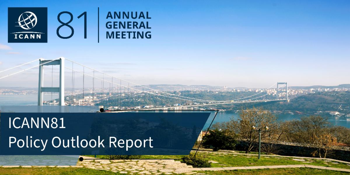 ICANN81 Policy Outlook Report graphic