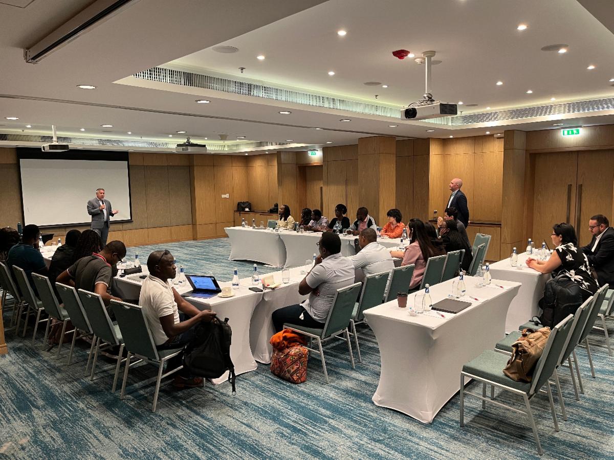 Photo of the ICANN and USTTI Training Session cohort