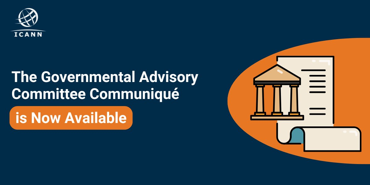 ICANN's Governmental Advisory Committee has issued its ICANN85 Communiqué following the ICANN85 Community Forum.