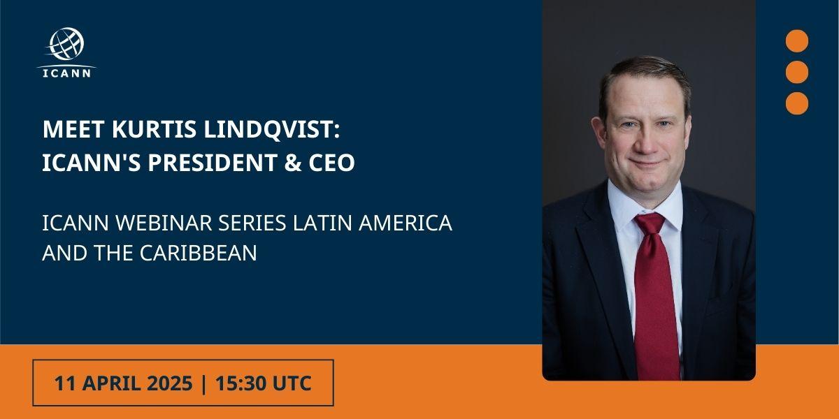 ICANN President and CEO Kurtis Lindqvist spoke to the LAC community about his new role at ICANN and the importance of the LAC region within the larger ICANN ecosystem.