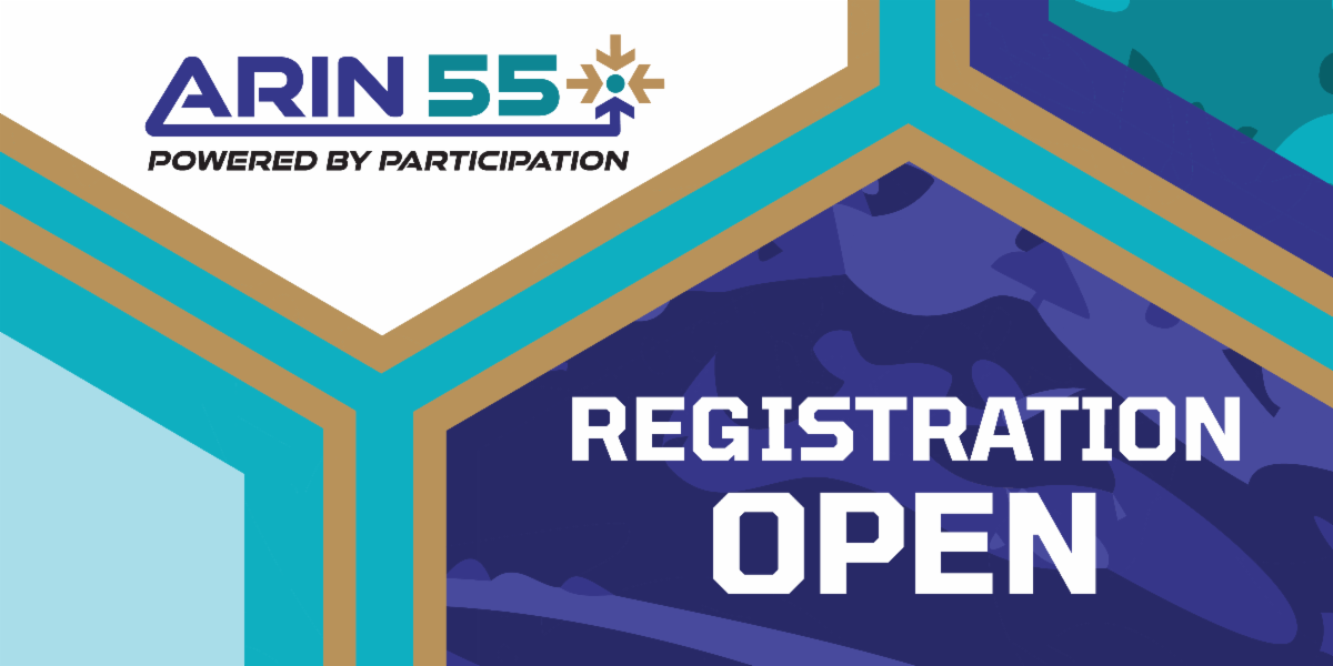 Register now for ARIN55, which will place in Charlotte, North Carolina 27–30 April