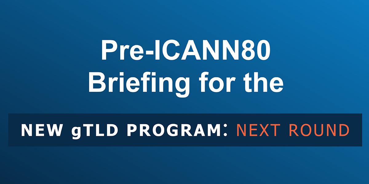 New gTLD Program: Next Round Briefing graphic