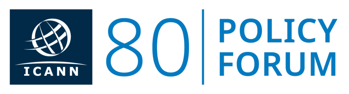ICANN80 Policy Forum logo