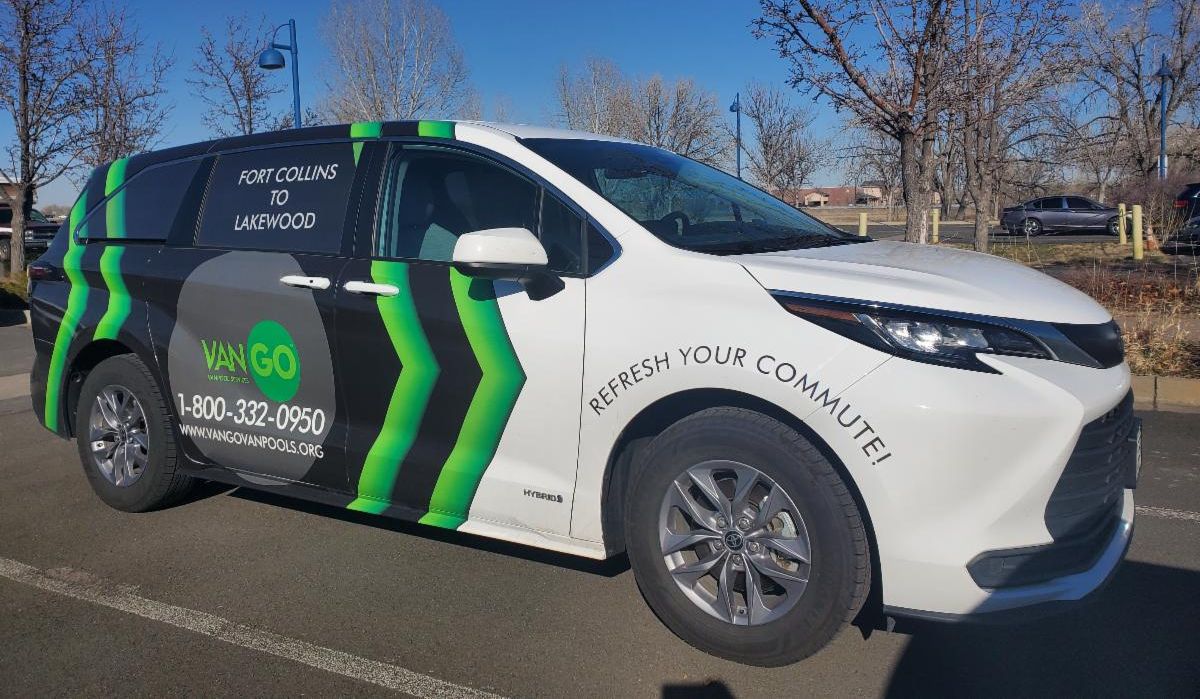 A parked VanGo van. 