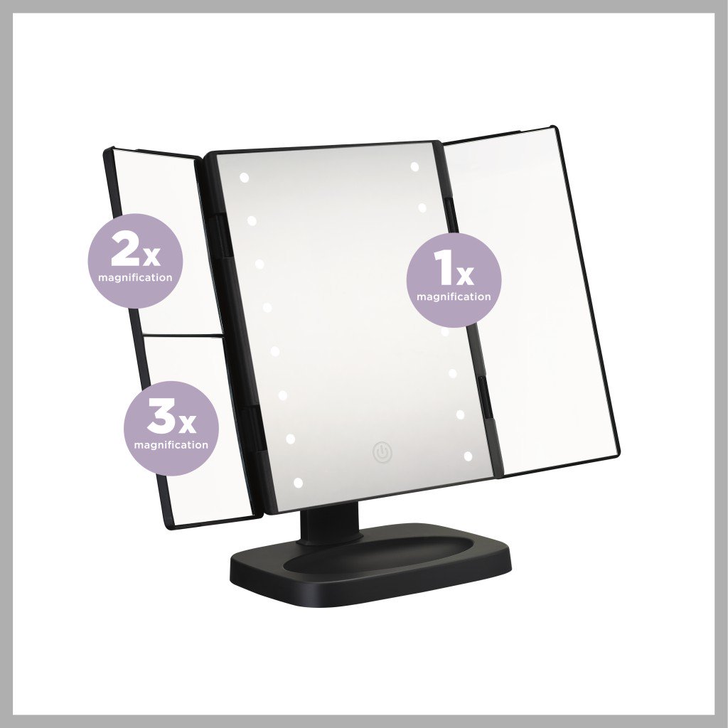 Conair Reflections TriPanel LED Lighted Vanity Makeup Mirror