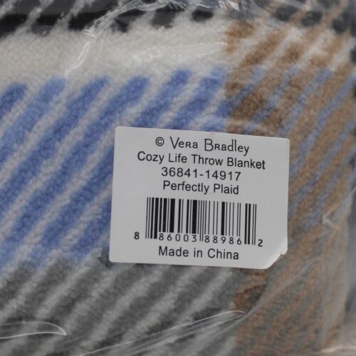 Vera Bradley Cozy Life Throw Blanket PERFECTLY PLAID Available