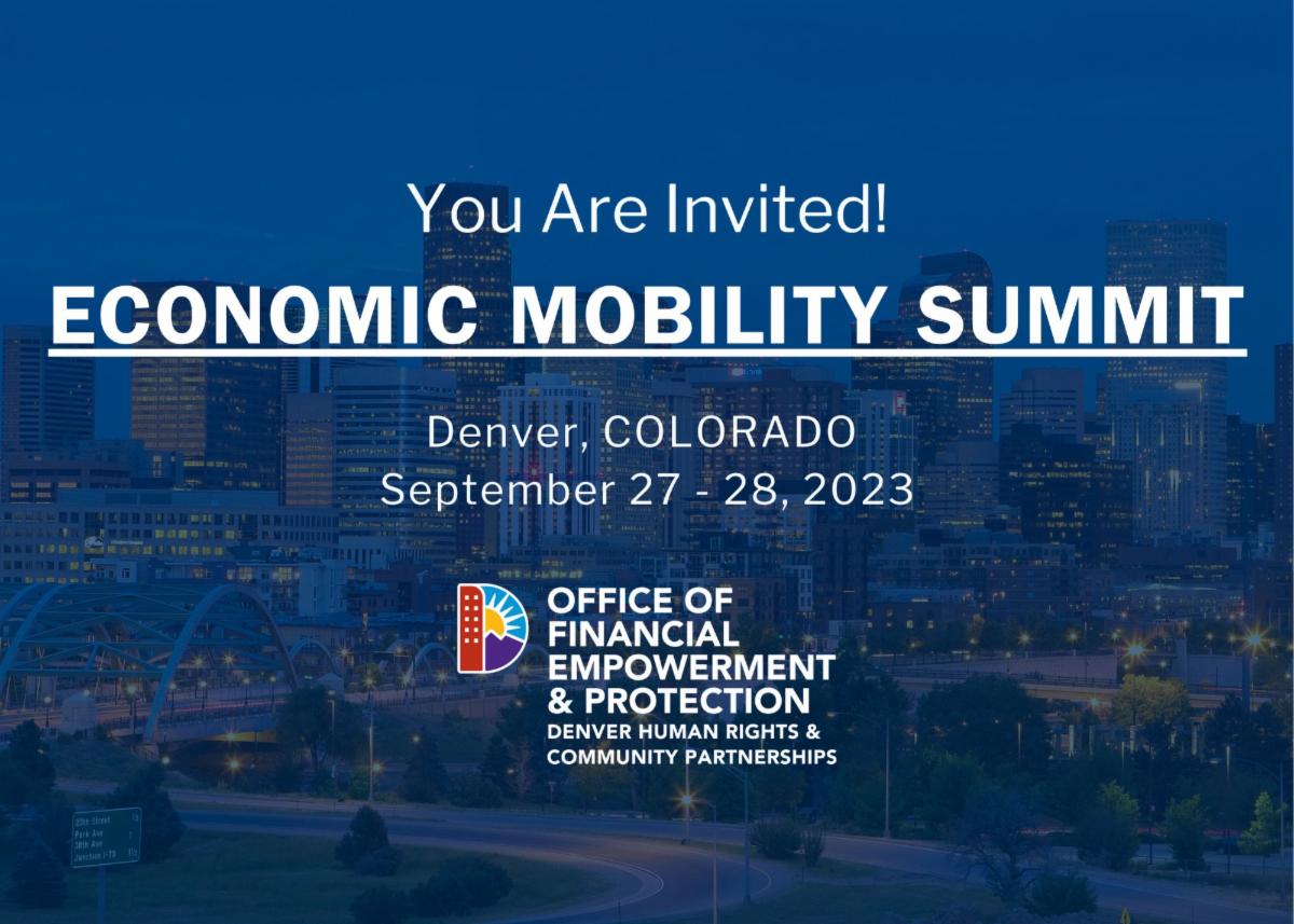 Digital Flyer about Economic Mobility Summit by Office of Financial Empowerment