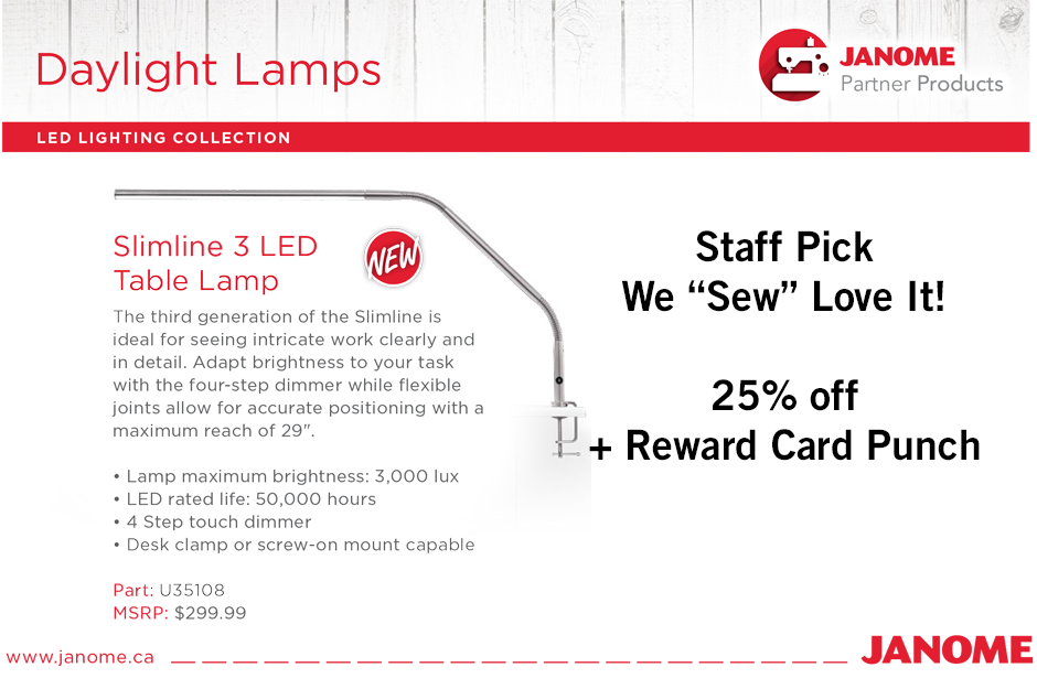 Janome Partner Products are arriving at Snip and Stitch