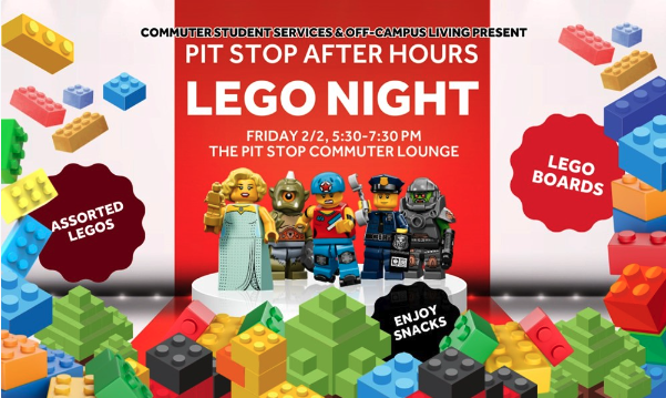 colorful lego bricks and lego characters