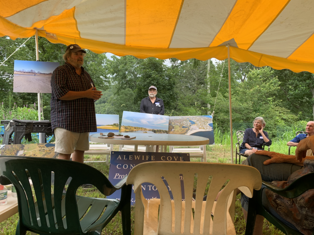 Ed Lamoreaux talking about Alewife Cove Conservancy successes