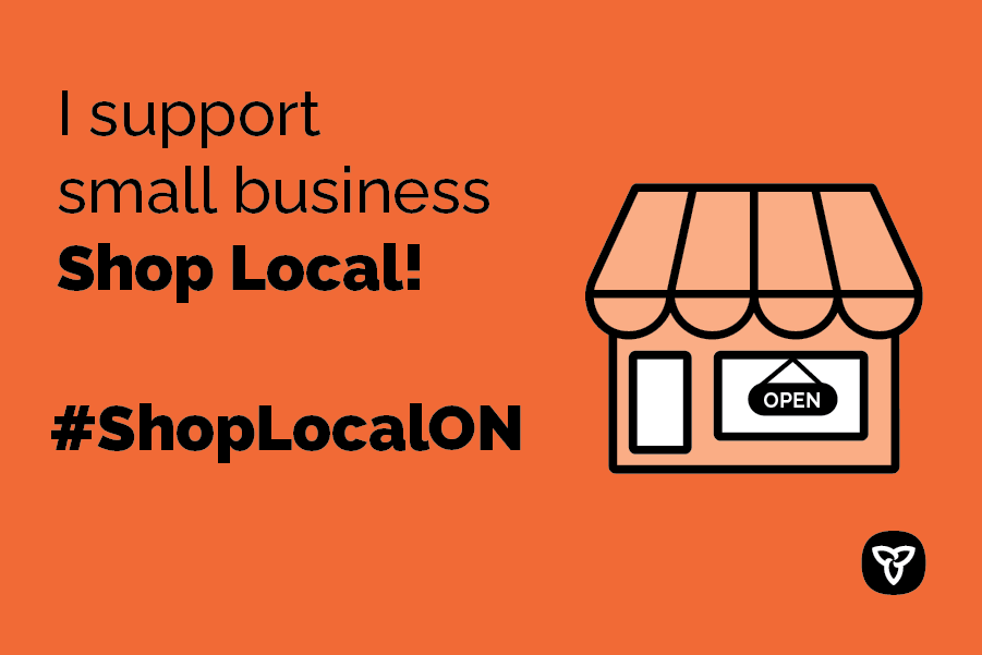 shop local Ontario sign