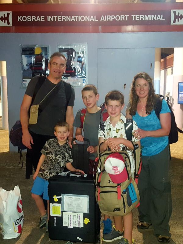 Dace Campbell and Family Arrive in FSM