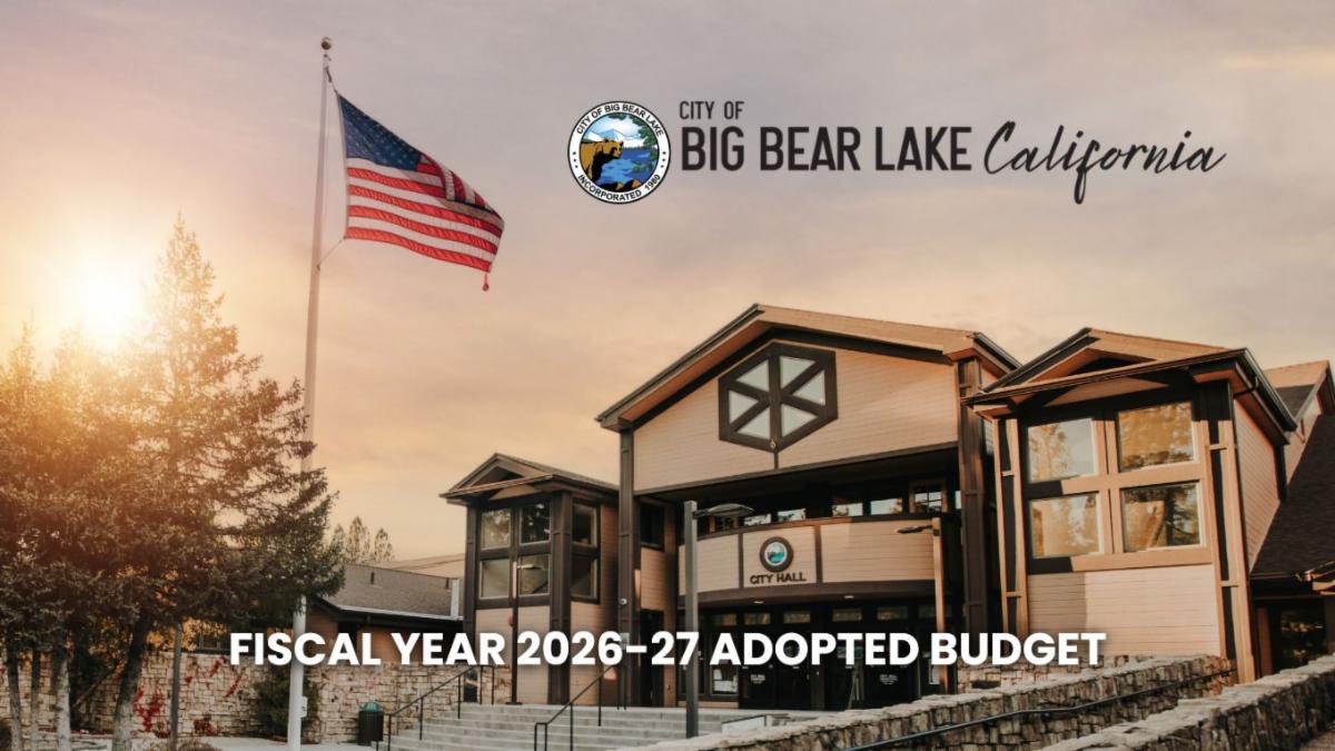 City Hall at sunset with text that says Fiscal Year 2026-27 Adopted Budget