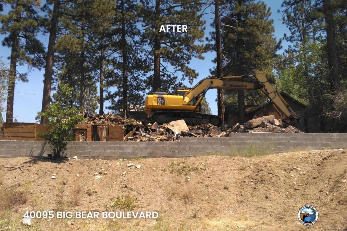 40095 Big Bear Blvd After Demolition