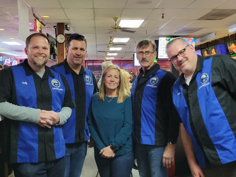 Image of City of Big Bear Lake bowling team "Gutterball Grizzlies" at 2025 Bowling for the Zoo event.