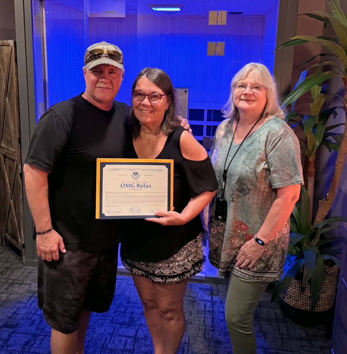 Photo: O.M.G. Relax received milestone recognition.