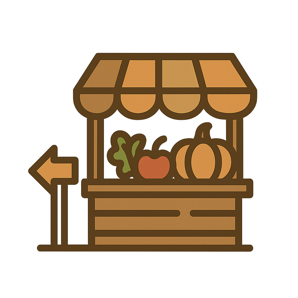 Image of a roadside produce stand