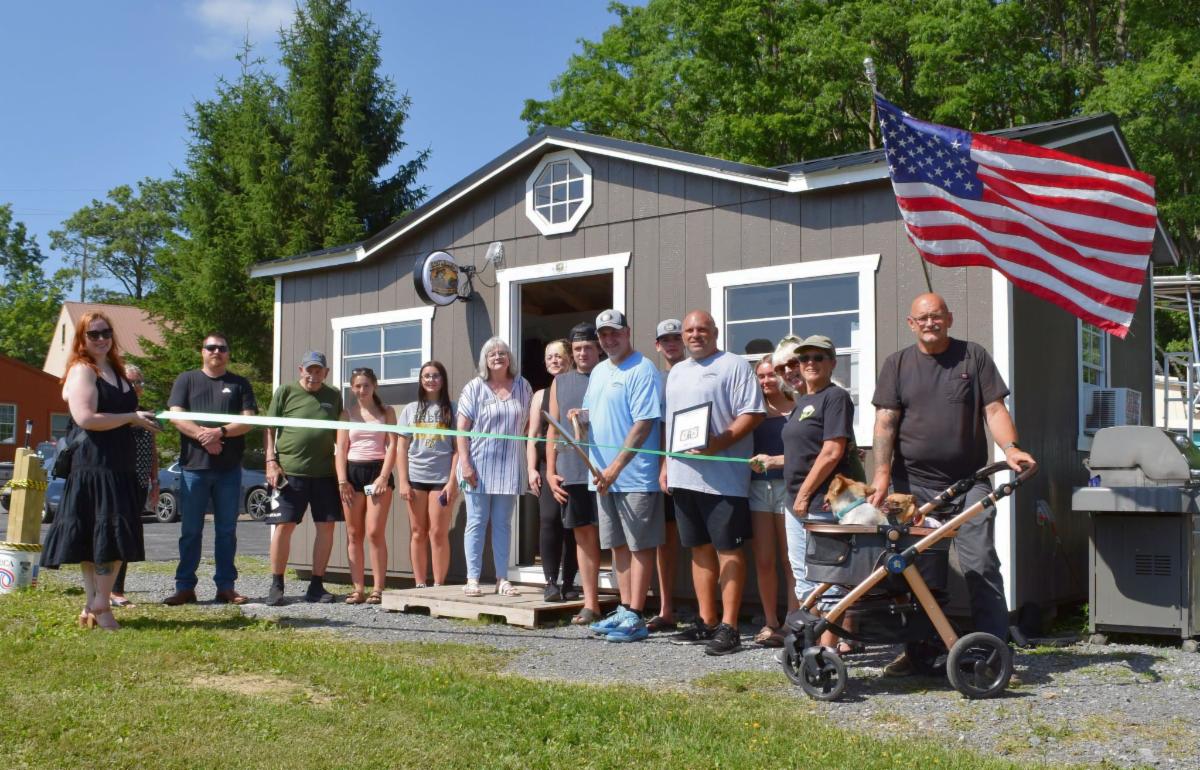 Photo: The Lazy Minnow ribbon cutting in McHenry, MD